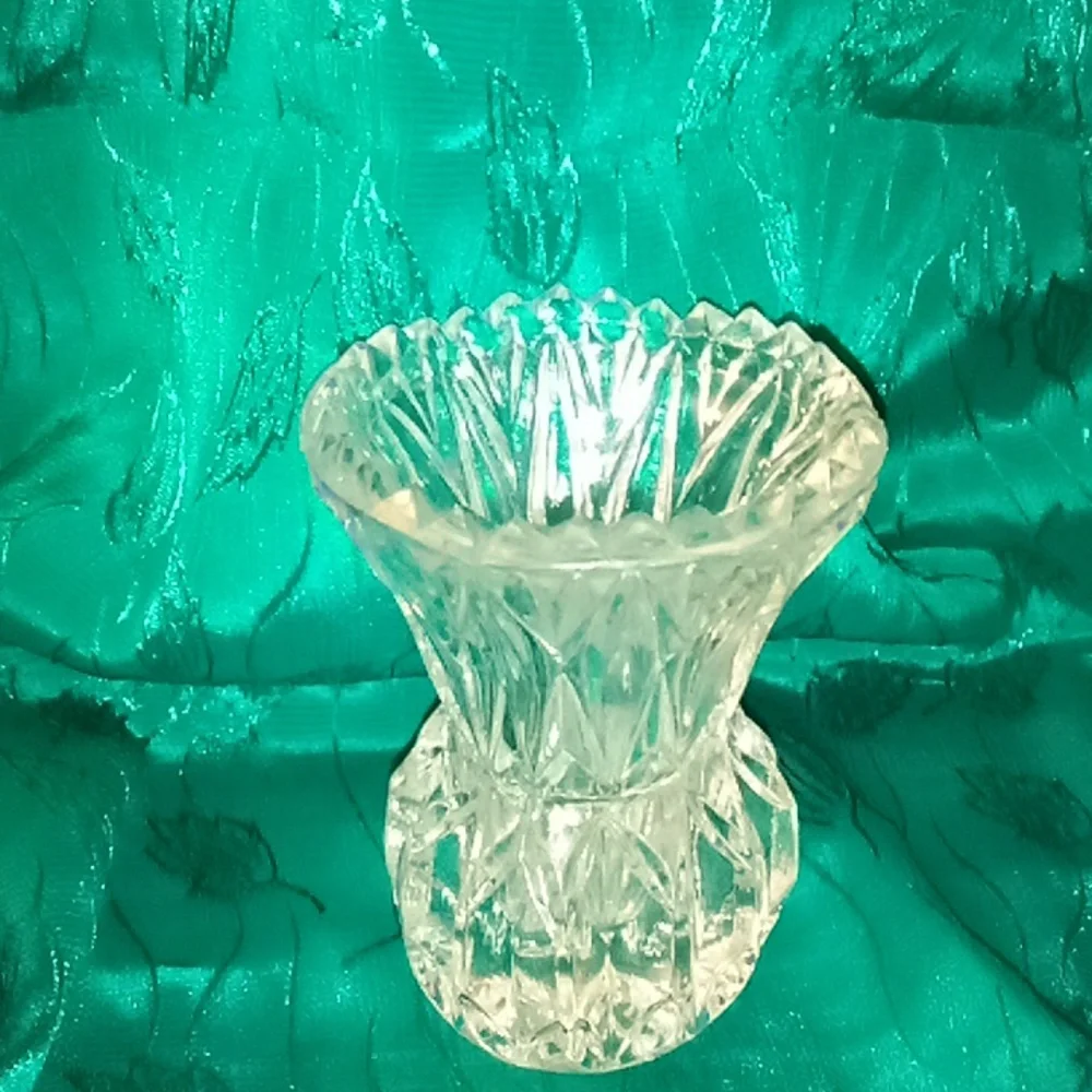 Cute little cut glass tooth pick holder
